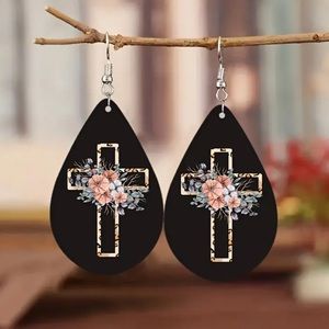 Faith based cross earrings
